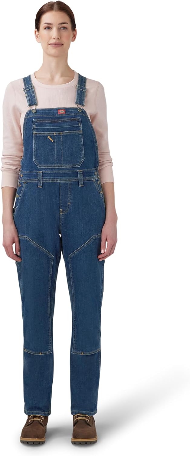 Dickies womens Double Front Bib Overall for Durability and Comfort
