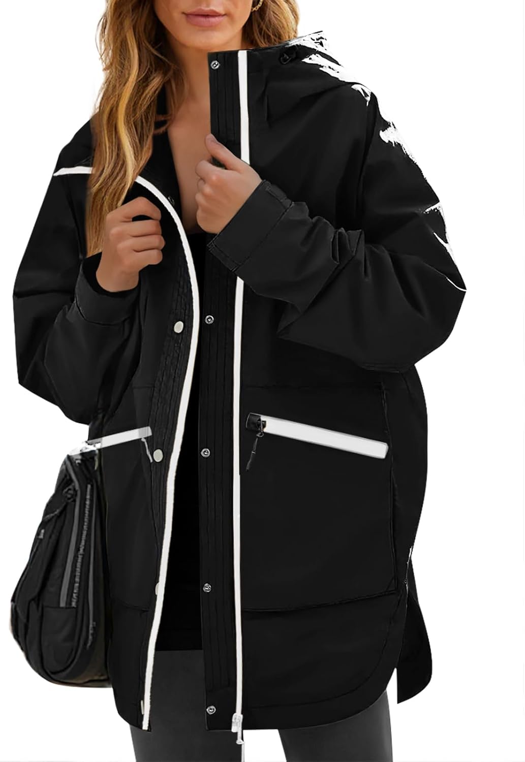 Yousify Womens Waterproof Rain Jackets for Outdoor Hiking
