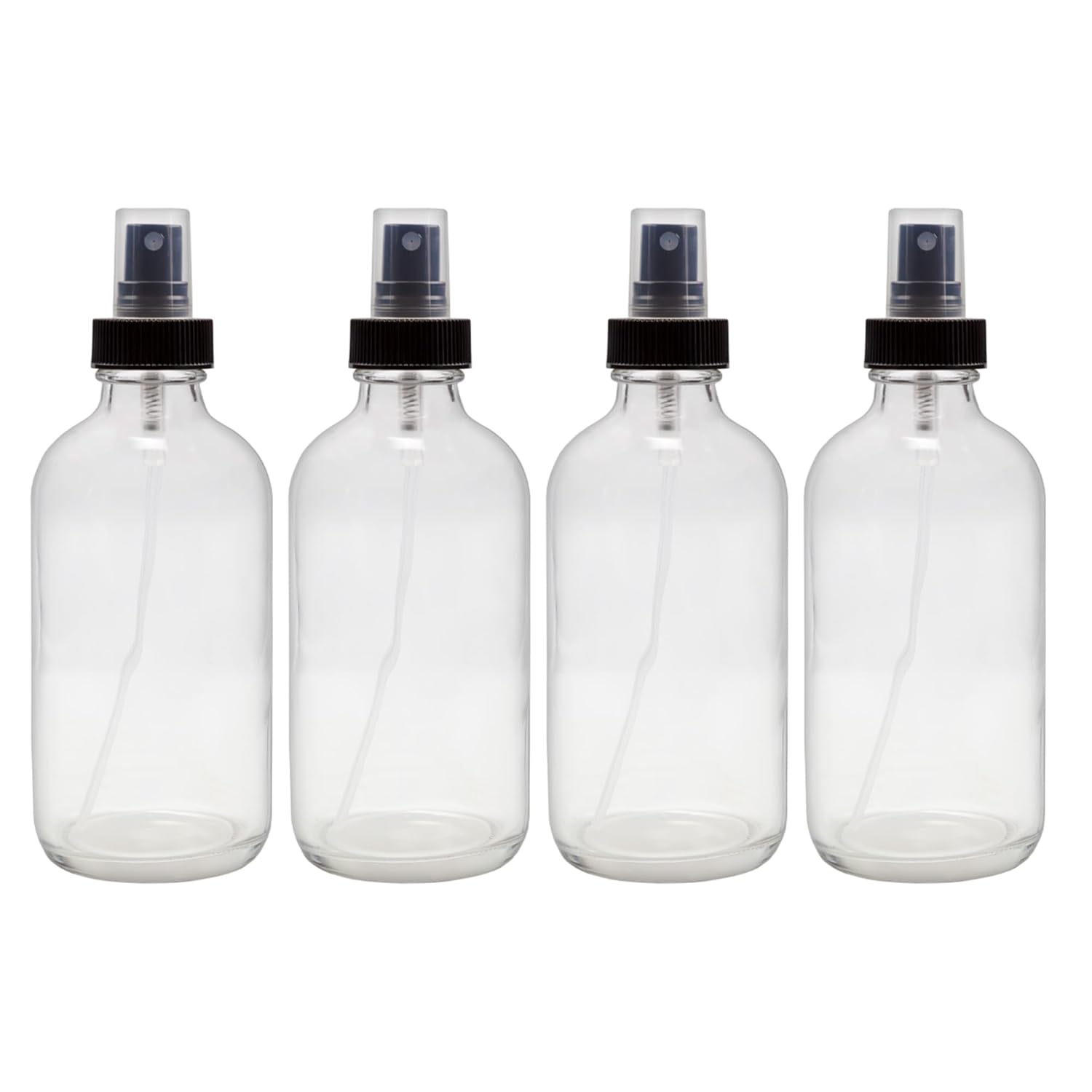 8oz Clear Glass Mist Sprayers - DIY Beauty and Aromatherapy
