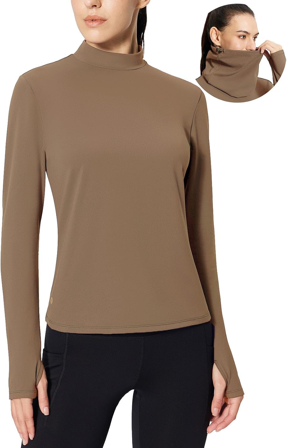 Baleaf Women's Thermal Long Sleeve Shirts for Cold Weather Wear