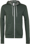 Bella & Canvas Men's 3739 Unisex Poly-Cotton Fleece Full-Zip Hoodie 8