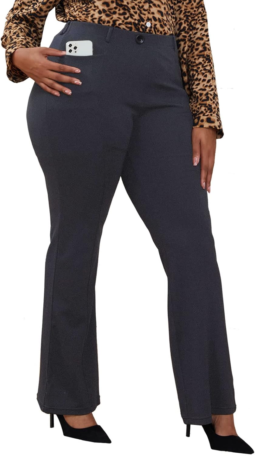 Wrinkle-Free Stretch Dress Pants for Women - Comfort & Style