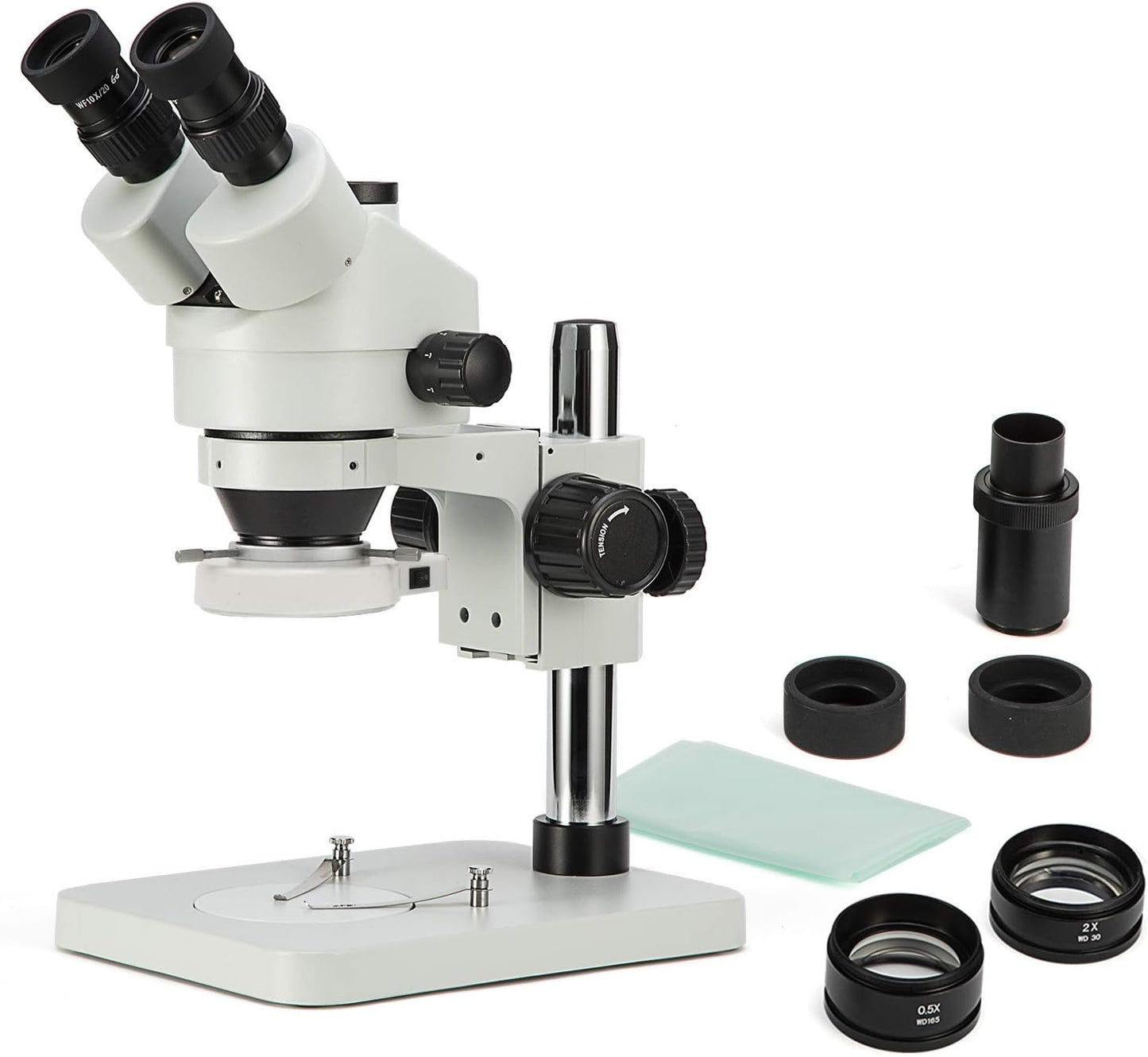 Professional Trinocular Stereo Zoom Microscope with LED Light
