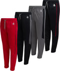 Body Glove Boys Sweatpants 4 Pack - Soft Performance Joggers