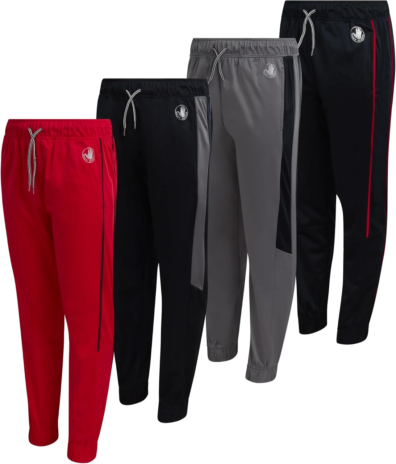 Body Glove Boys Sweatpants 4 Pack for Active Kids Comfort