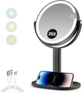 MIYADIVA Makeup Mirror with Lights 20X Magnifying Mirror - Adjustable