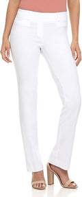 Rekucci Womens Ease Into Comfort Fit Barely Bootcut Pants - Smooth