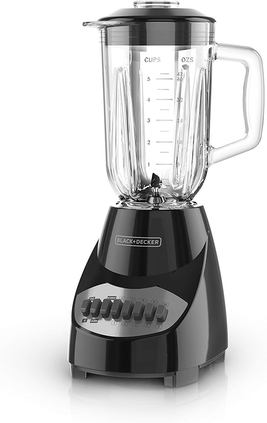 BLACK+DECKER 10-Speed Blender - Powerful Blending Efficiency