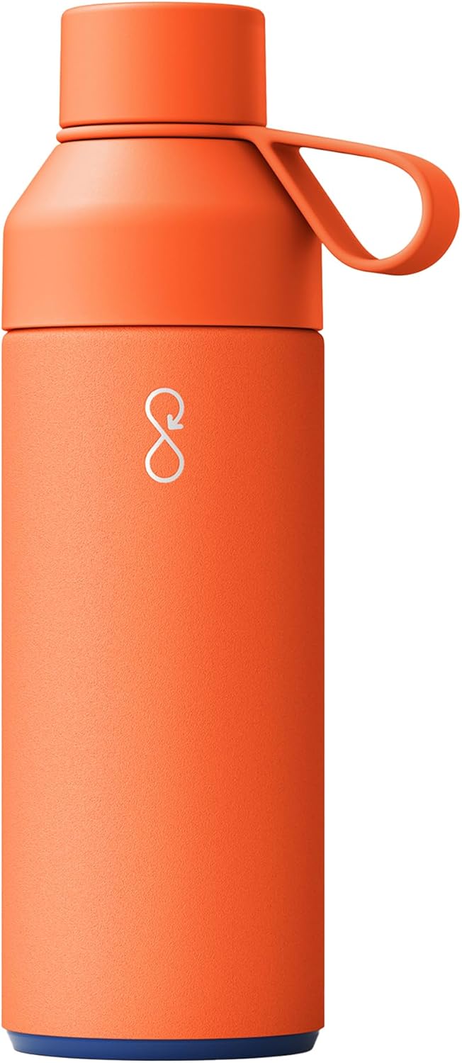 Ocean Bottle Recycled Stainless Steel Water Bottle - Sun Orange