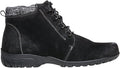 Propet Womens Delaney Round Toe Lace Up Zippered Casual Boots - Black