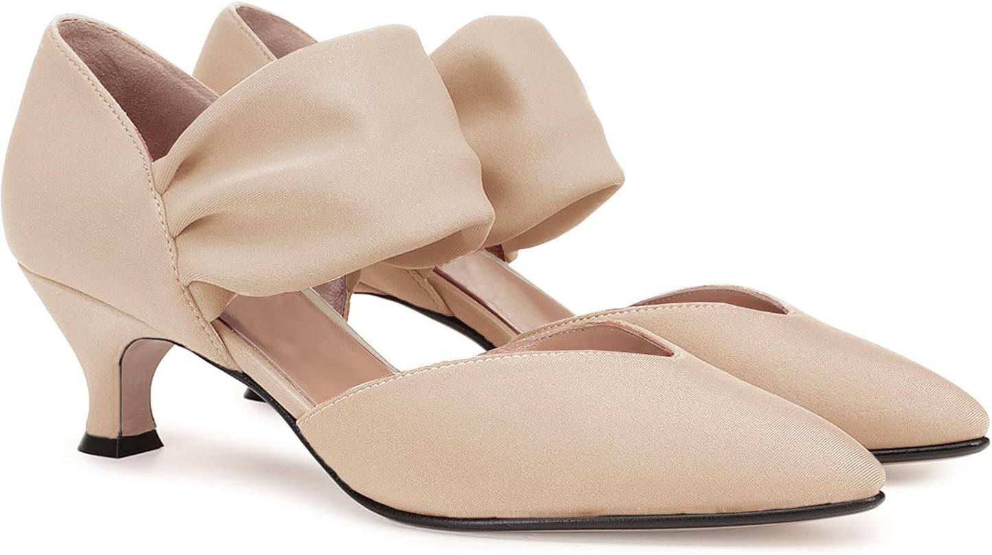 Elegant Womens Low Kitten Heel Dress Shoes for Any Occasion