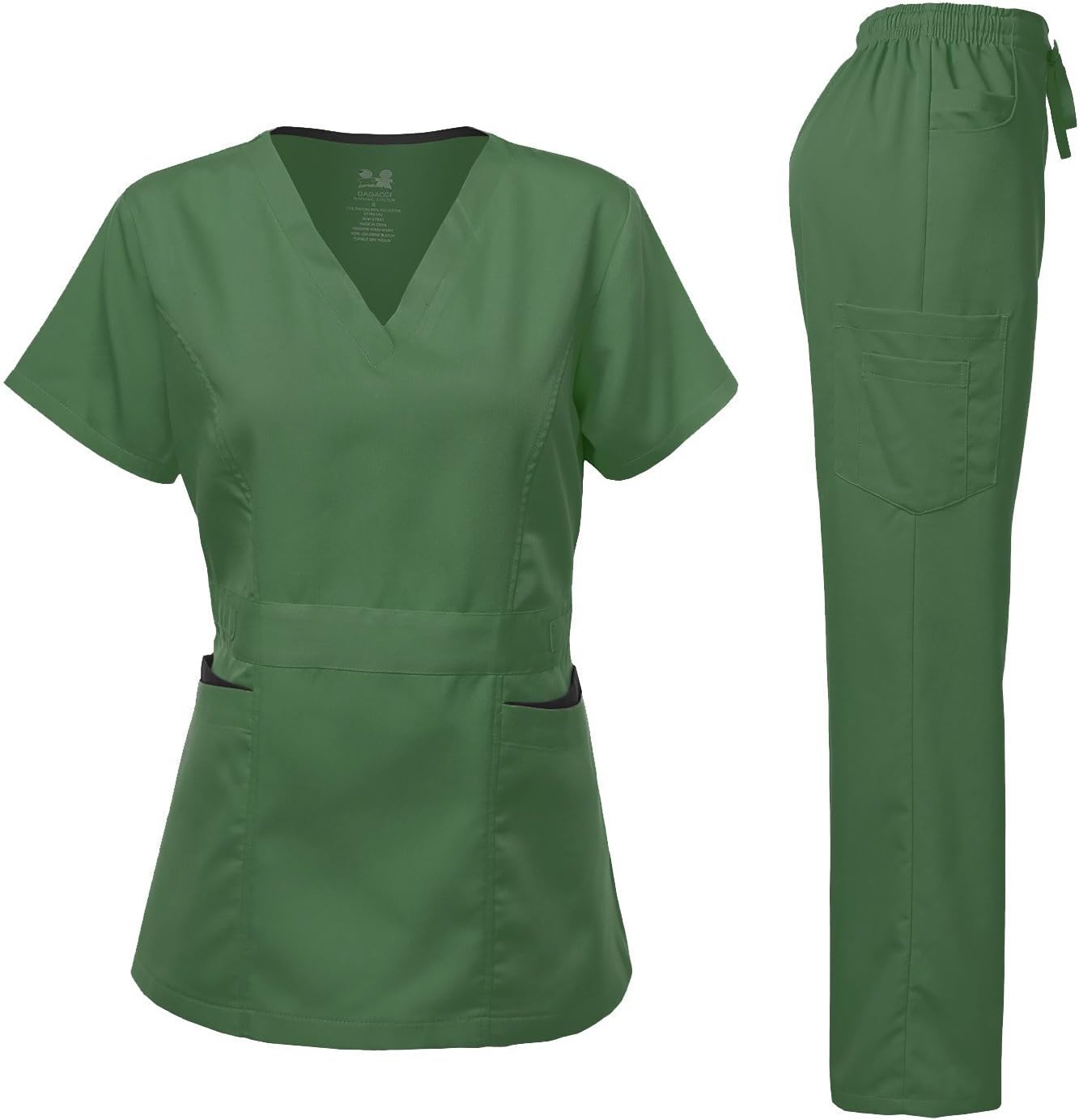 Dagacci Medical Uniform Women's Scrubs Set Ultra Soft Stretch