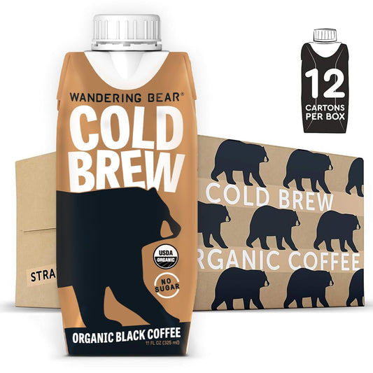 Wandering Bear Cold Brew Coffee - Smooth, Bold, Extra Strong