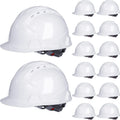 Leumoi 14-Pack 4 Pt. Suspension Hard Hats - Bulk Safety Helmets