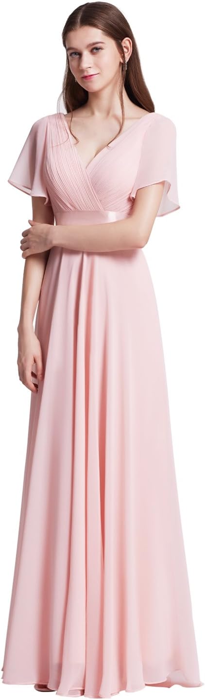 Elegant Floor Length Chiffon Bridesmaid Dress for All Occasions