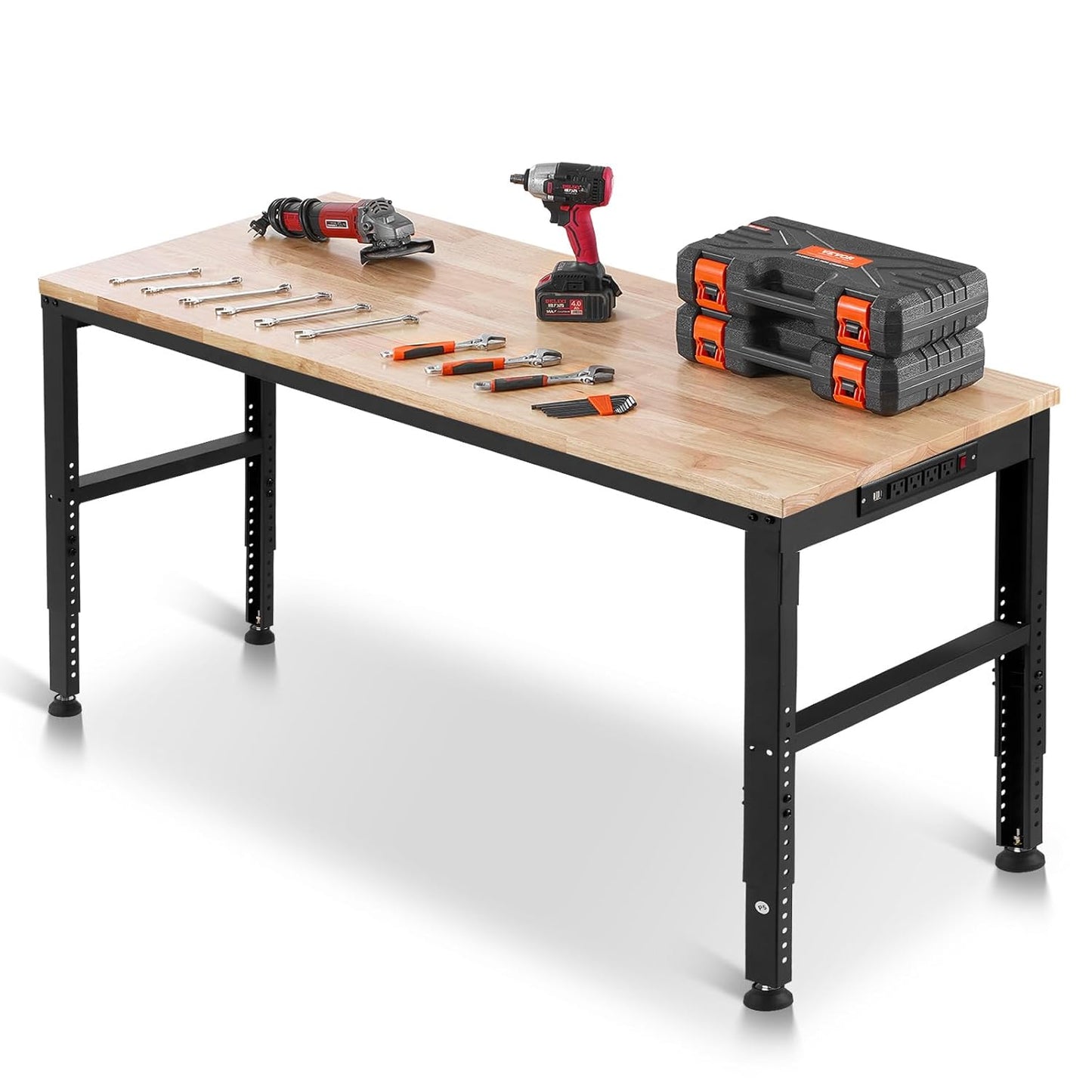 VEVOR Adjustable Workbench with 2000 lbs Capacity for All Tasks