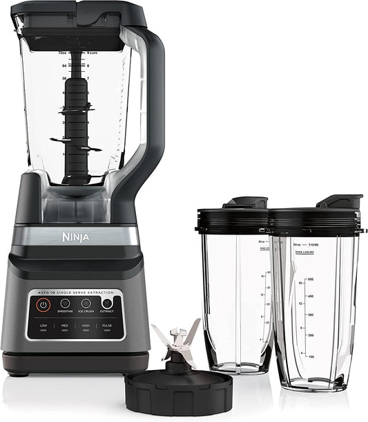Ninja BN751 Blender: 1400W Power, 3 Auto-IQ Programs for Perfect Smoothies!