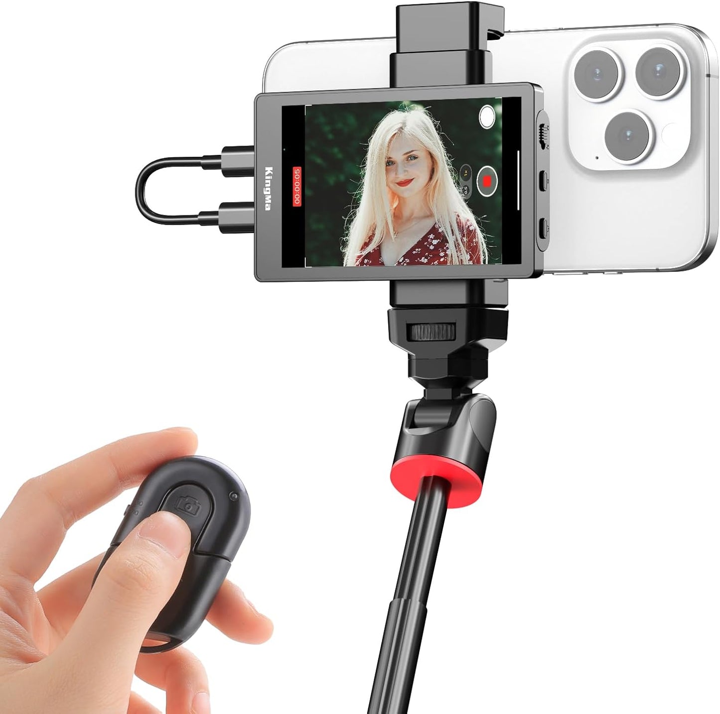 Selfie Monitor Screen for iPhone - 4K Vlog & Live Stream Tool