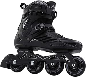 LIKU Black Professional Inline Skates for Unisex Skating Fun