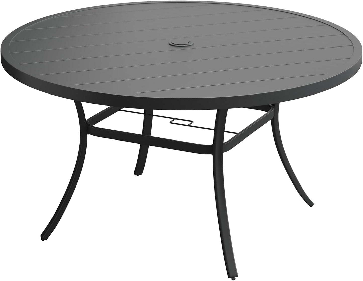 VICLLAX 60 Inch Outdoor Round Patio Table for Lawn Garden
