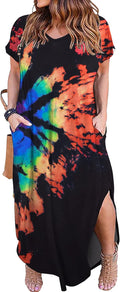 Women's Plus Size Long Maxi Dress XL-5X - Loose Casual with Pockets