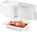 YANGRUI Takeout Containers 8 Inch 34 oz 25 Pack for Food Storage