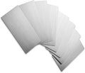 3 in x 6 in Subway Tile Peel and Stick Backsplash - Brush Aluminum