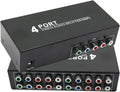 5-Way RCA Component Video Audio Splitter 1 in 4 Out - Distribute 1080p