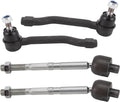 TRQ Front Inner and Outer Tie Rod Set Compatible with 2014-2022 Models