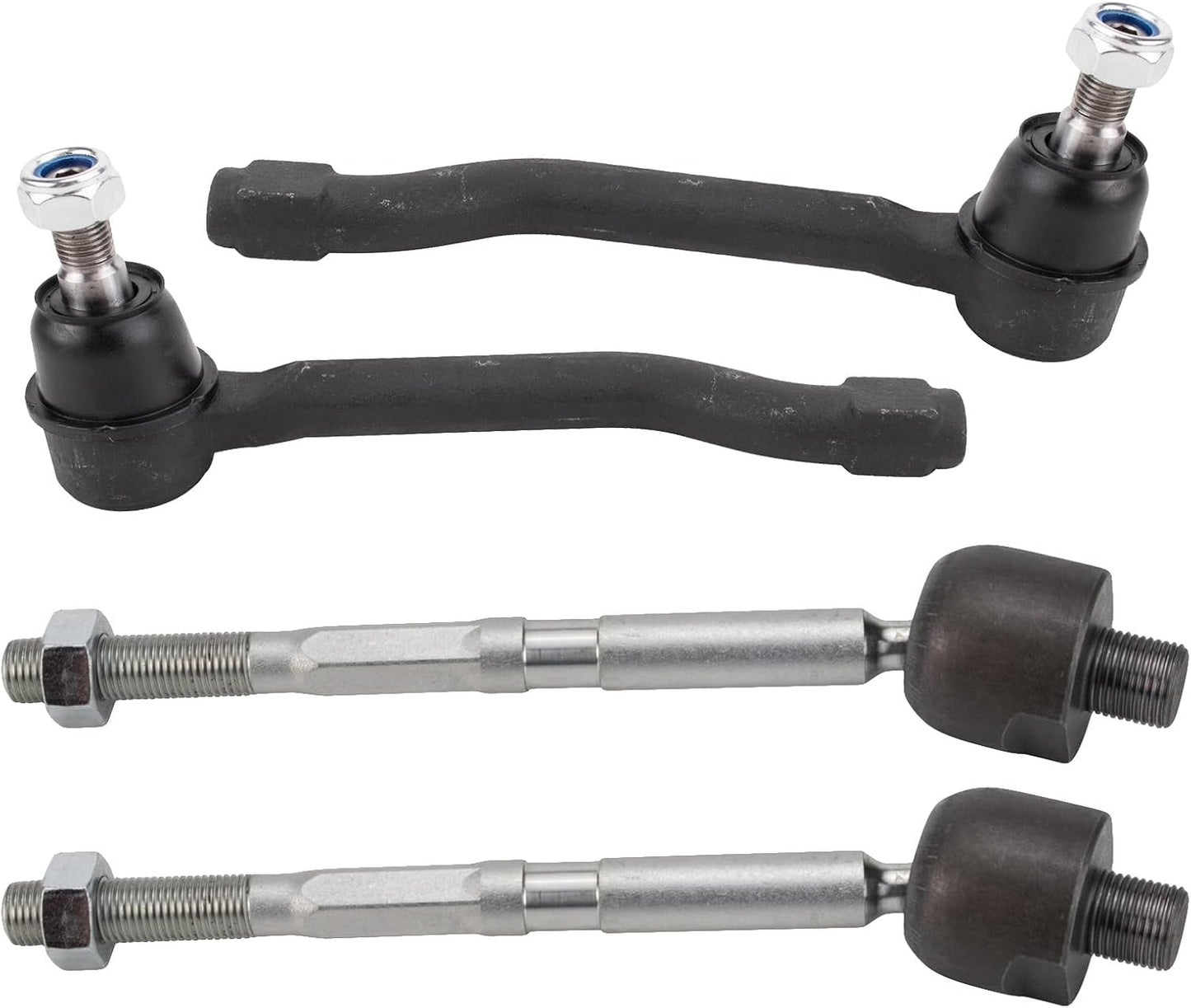 TRQ Front Inner and Outer Tie Rod Set for Acura MDX and Honda