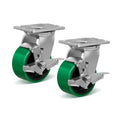 4 Inch Caster Wheels Heavy Duty Plate Casters - 800 lb Capacity Each