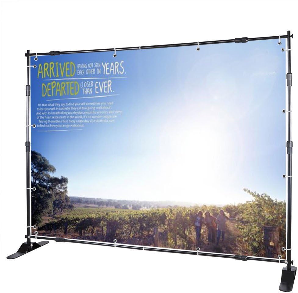 VEVOR Backdrop Banner Stand 8 x 8 Ft for Events and Parties