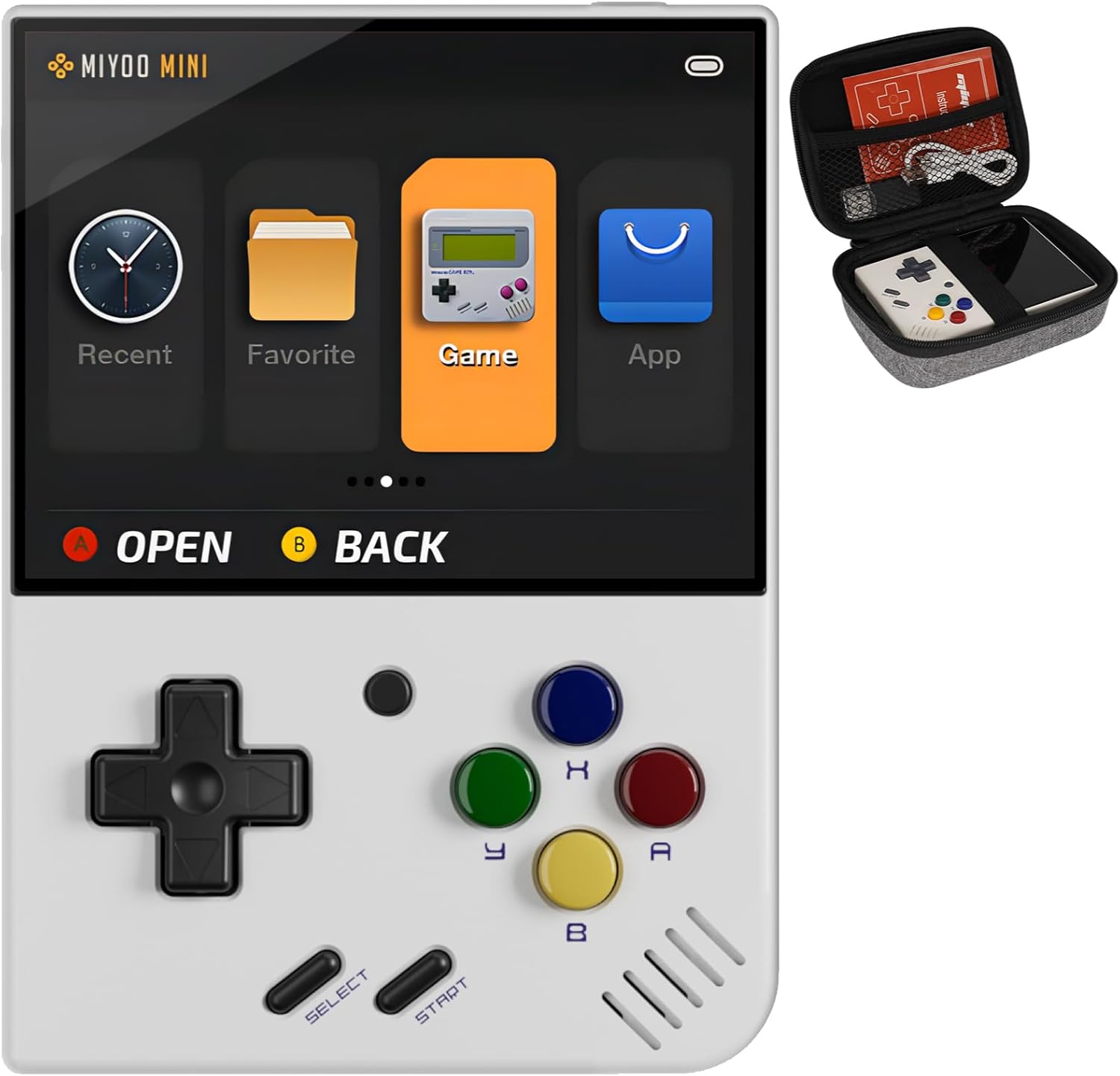 Miyoo Mini Plus Retro Game Console with 128GB Storage and HD Screen