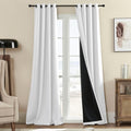 100% Blackout Curtain Panels 52Wx84L 2-Panel Set - Total 104x84