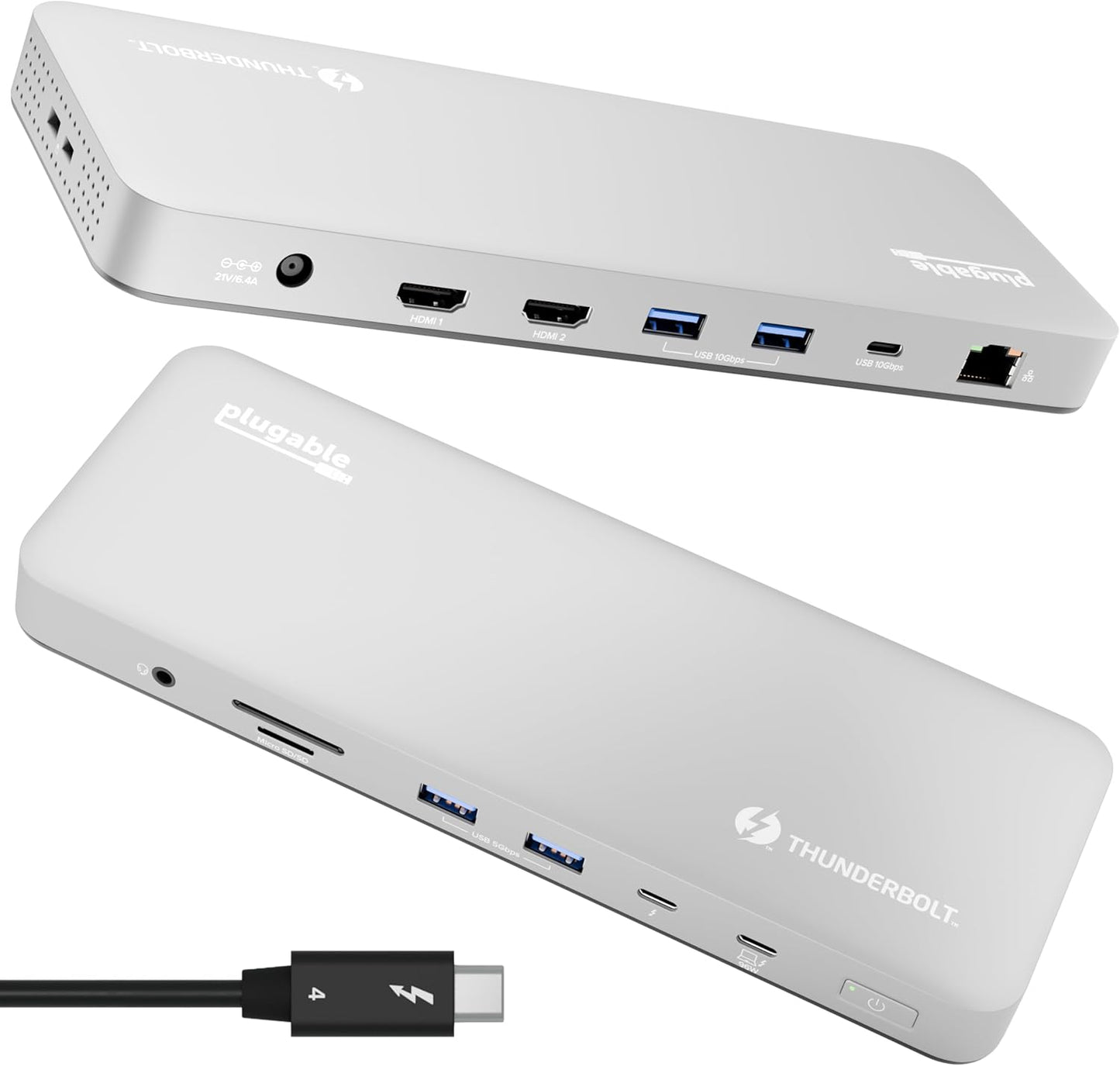 Plugable Thunderbolt 4 Dock: Ultimate 13-in-1 Mac Docking Station