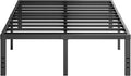 Furnitui 18 Inch High Metal Queen Bed Frame for Comfort