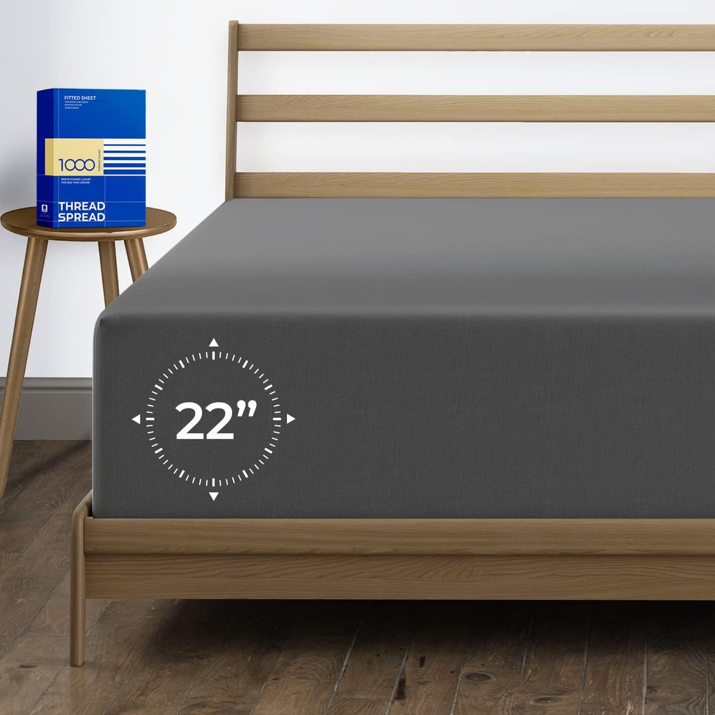 Luxury Egyptian Cotton King Fitted Sheet - 1000 Thread Count