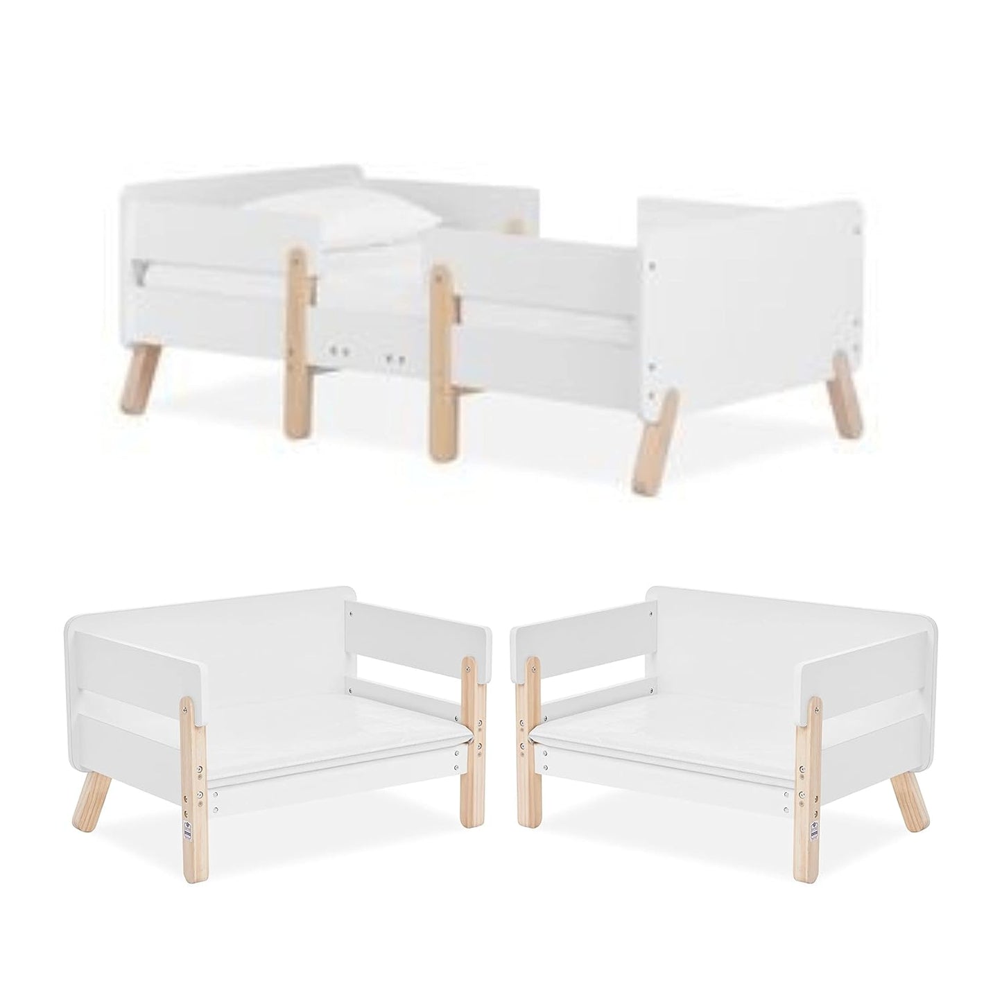 Dream On Me Osko Convertible Toddler Bed for Fun Sleep Spaces