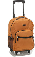 Rockland Double Handle Rolling Backpack 17-In - Carry-On Friendly