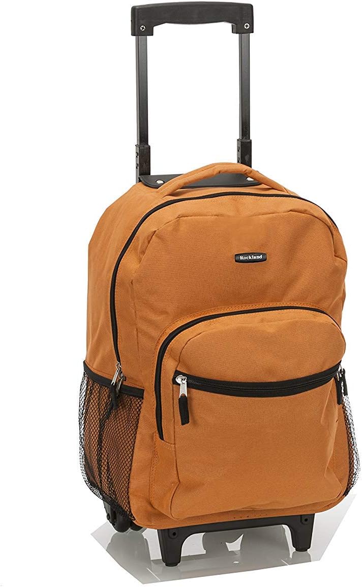 Rockland Double Handle Rolling Backpack for Easy Travel