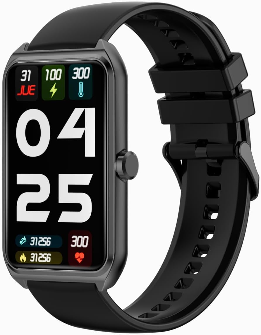 Fitness Tracker Smart Watch with Heart Rate and Call Features