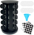 Rotating Spice Rack Organizer 20-Jar Stainless Steel - Space Saving