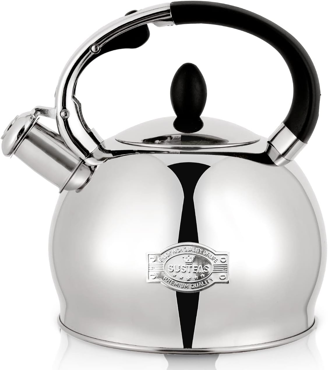 SUSTEAS Whistling Tea Kettle - Ergonomic Design & Large Capacity