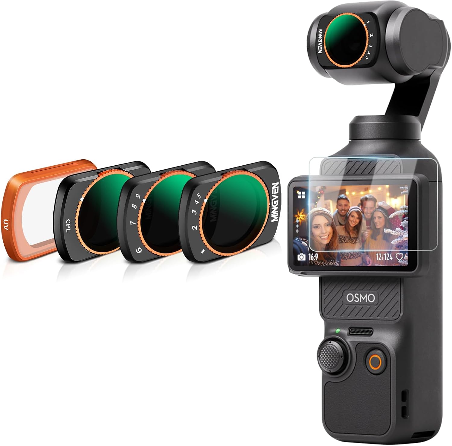 Osmo Pocket 3 Adjustable ND Filters Set for Stunning Shots