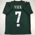 Autographed Michael Vick Philadelphia Green Football Jersey - PSA/DNA