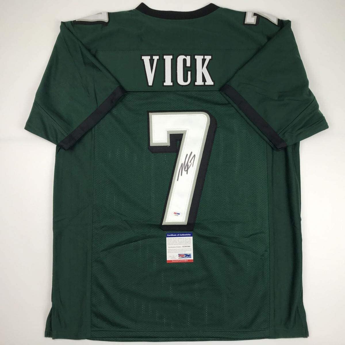 Autographed Michael Vick Philadelphia Green Football Jersey Review