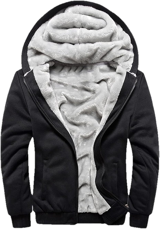 JiangWu Womens Fashion Horn Button Fleece Thicken Coat Jacket