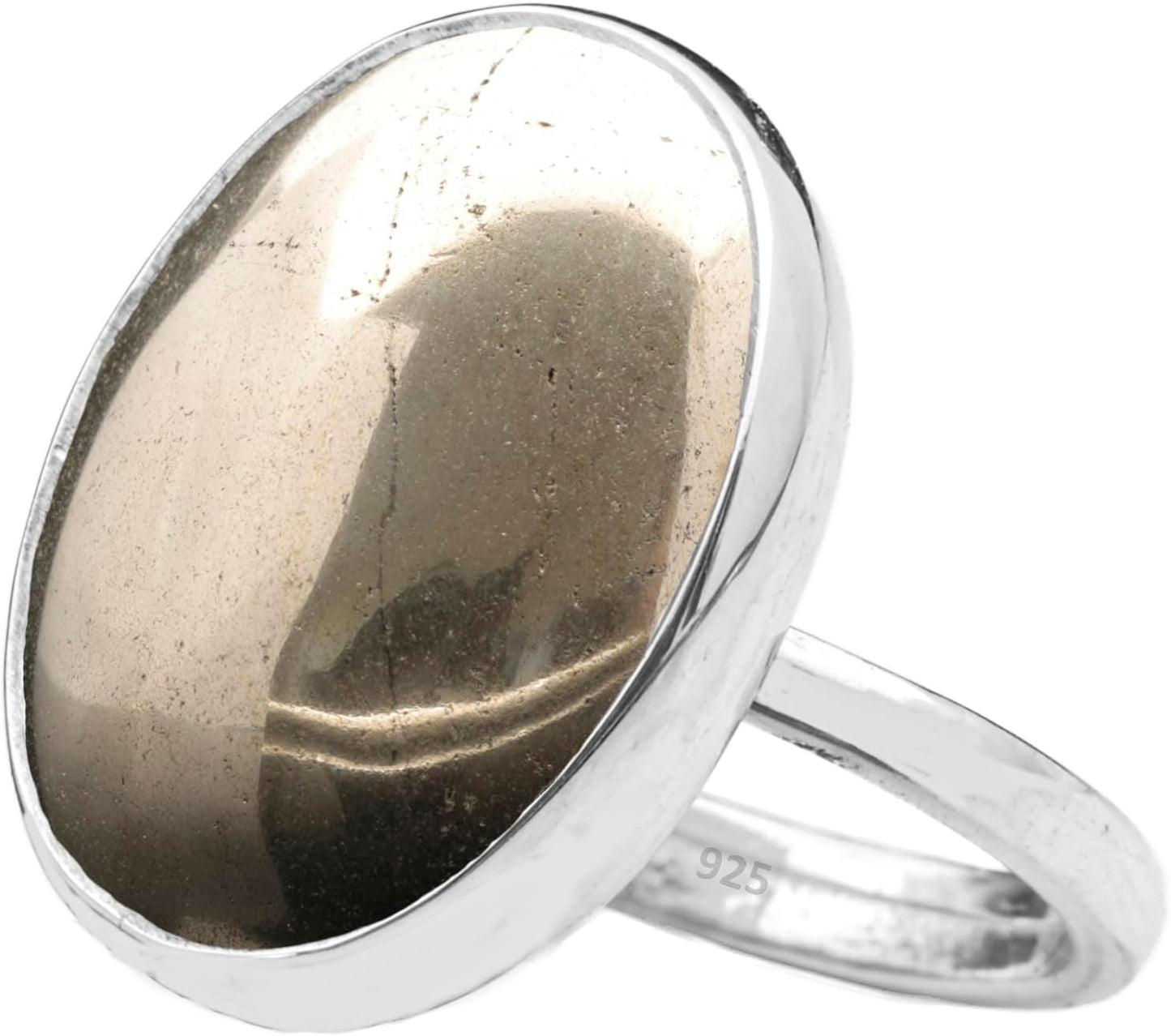 Natural Amazonite Crystal Ring in 925 Sterling Silver for Women