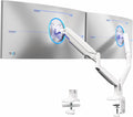Dual Monitor Arm for Ultrawide Monitors up to 40in - Stable Pneumatic