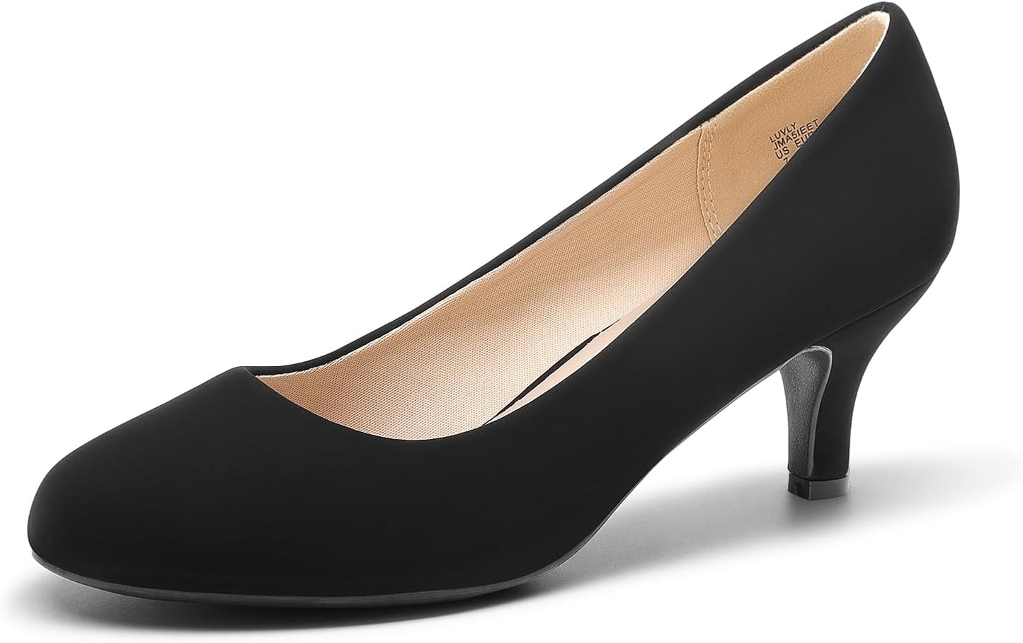 DREAM PAIRS Women's Comfortable Low Heel Pump Shoes for All Occasions